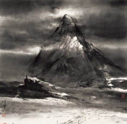 The Matterhorn in Moonlight (68,5x70cm)