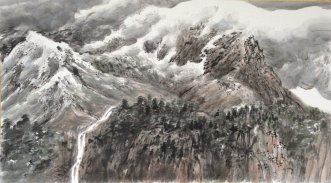 Cheng Zhenguo-Souvenir de Chamonix (27,7x49,7cm)