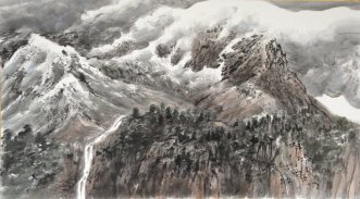 Cheng Zhenguo-Souvenir de Chamonix (27,7x49,7cm)