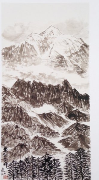 WU Changjiang - Le Mont Blanc (136x68cm)